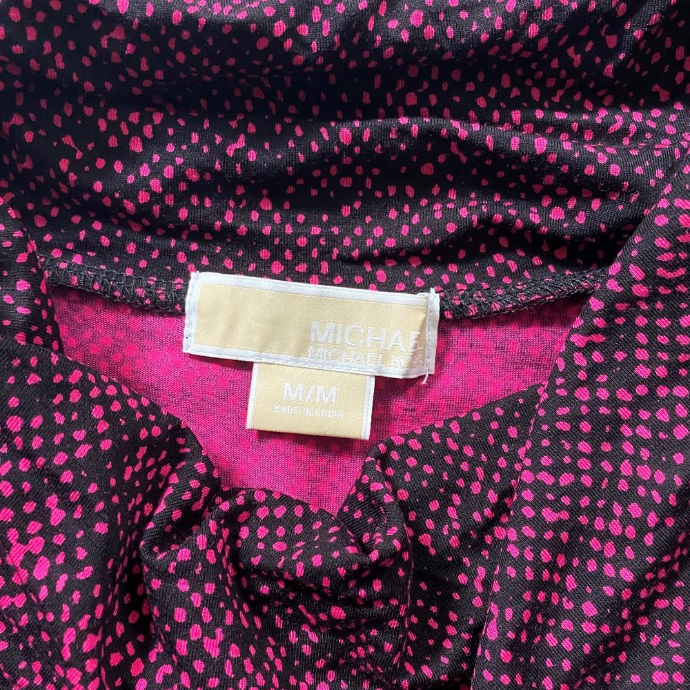 Michael Kors Pink & Black Sleeveless Top - Picture 2 of 3